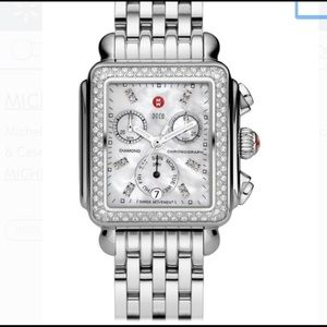 Michele Diamond Deco chronograph watch
